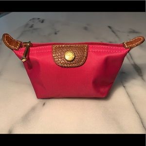 Longchamp Le Pliage Fuchsia Coin Purse